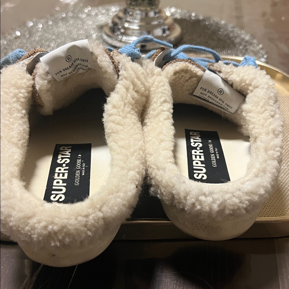 Golden Goose Sabot Shearling Leopard/Blue Laces
Super-Star Private EDT Sneakers - Picture 5 of 15